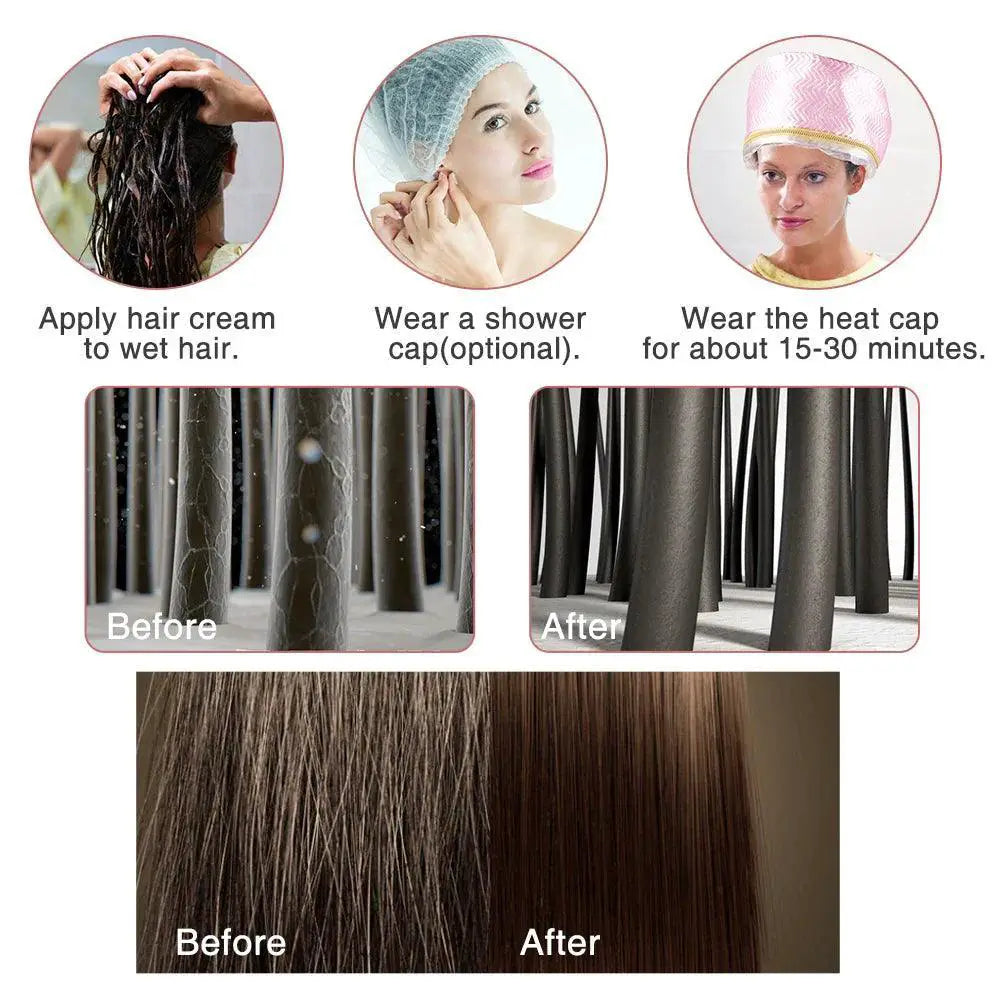 Hair Nourishing Thermal Cap Luxe Moisture Steamer Care
