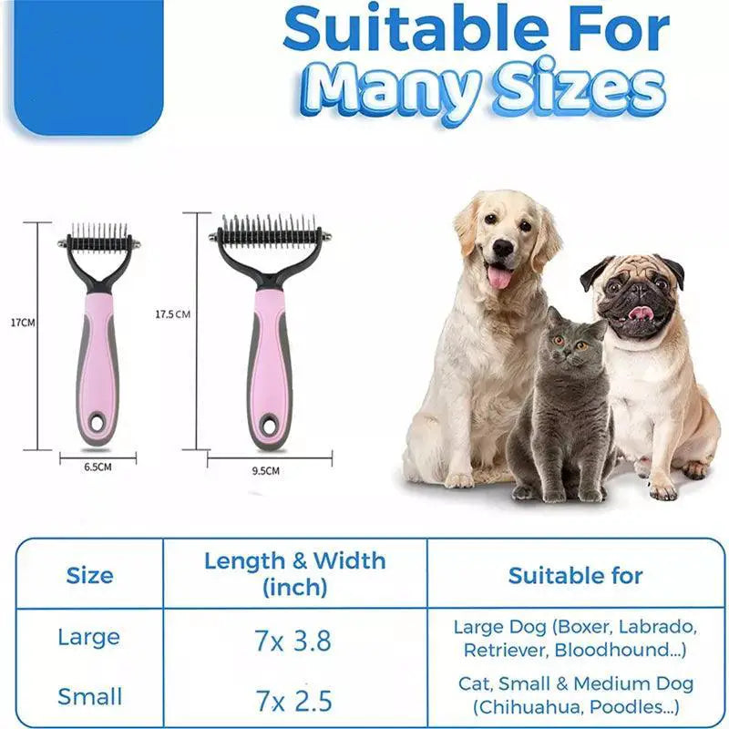 Hair Removal Comb for Dogs and Cats Effortless Grooming Tool