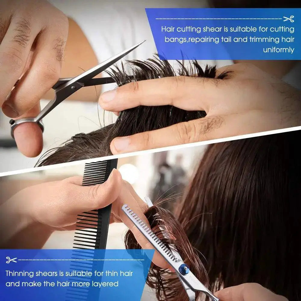 Hairdressing Scissors Set With Barber Shears Accessories Kit