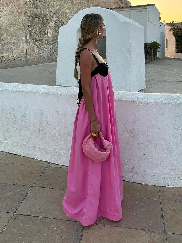 Halter Maxi Dress Backless Party Chic Elegant Evening Glam