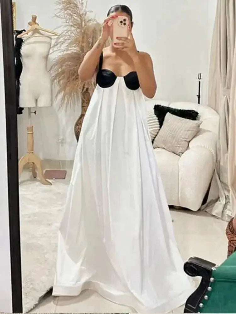 Halter Maxi Dress Backless Party Chic Elegant Evening Glam