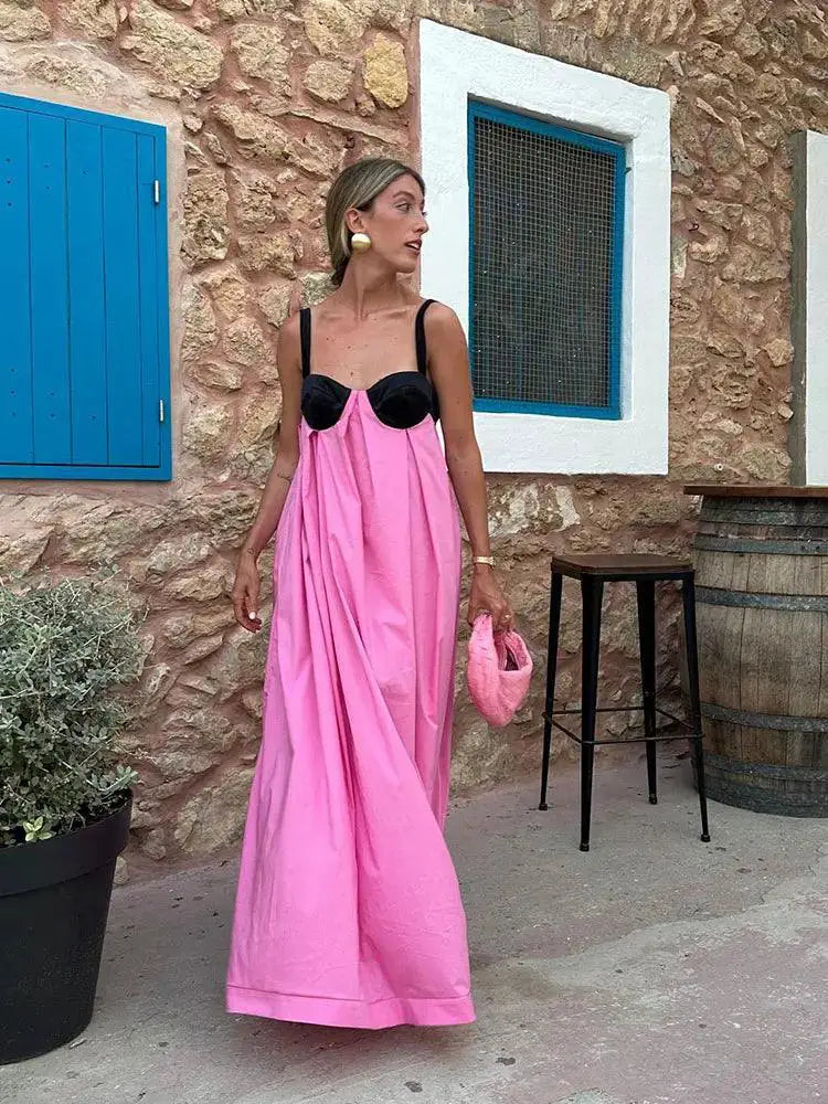 Halter Maxi Dress Backless Party Chic Elegant Evening Glam