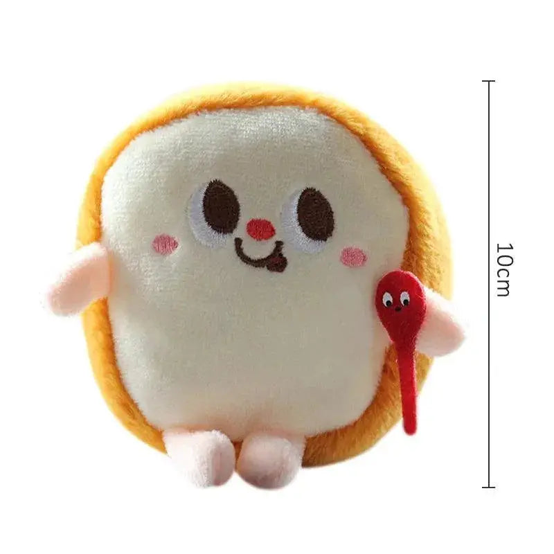 Hamburg Hot Dog Fries Bread Drumsticks Plush Keychain Gift