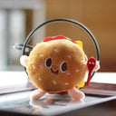 Hamburg Hot Dog Fries Bread Drumsticks Plush Keychain Gift