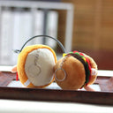Hamburg Hot Dog Fries Bread Drumsticks Plush Keychain Gift