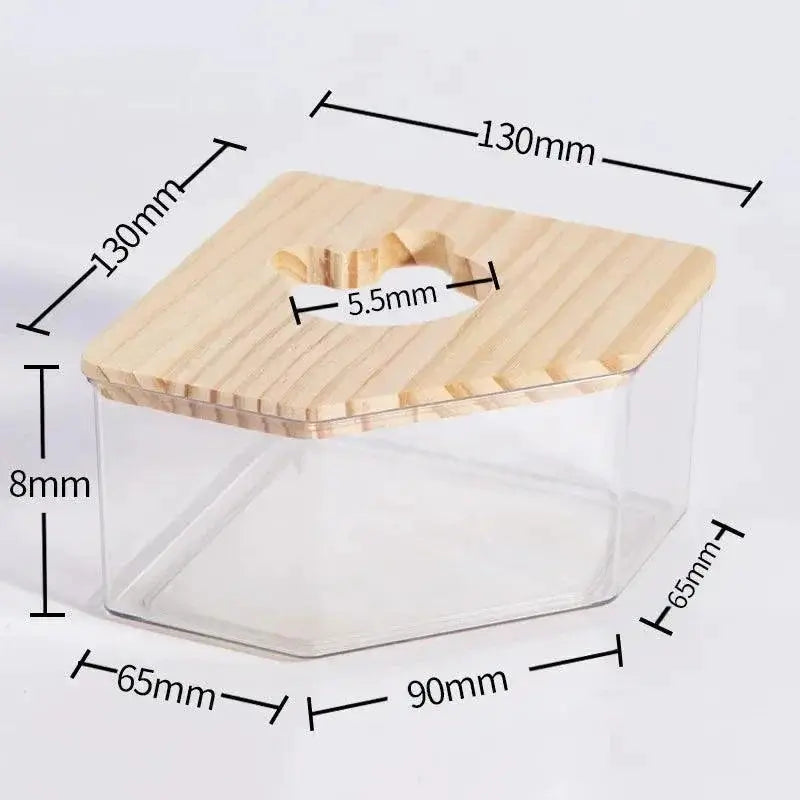 Transparent Hamster Sand Bath Container — product view 10