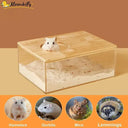 Hamster Transparent Sand Bath Container for Small Pets Care
