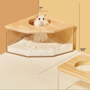 Hamster Transparent Sand Bath Container for Small Pets Care