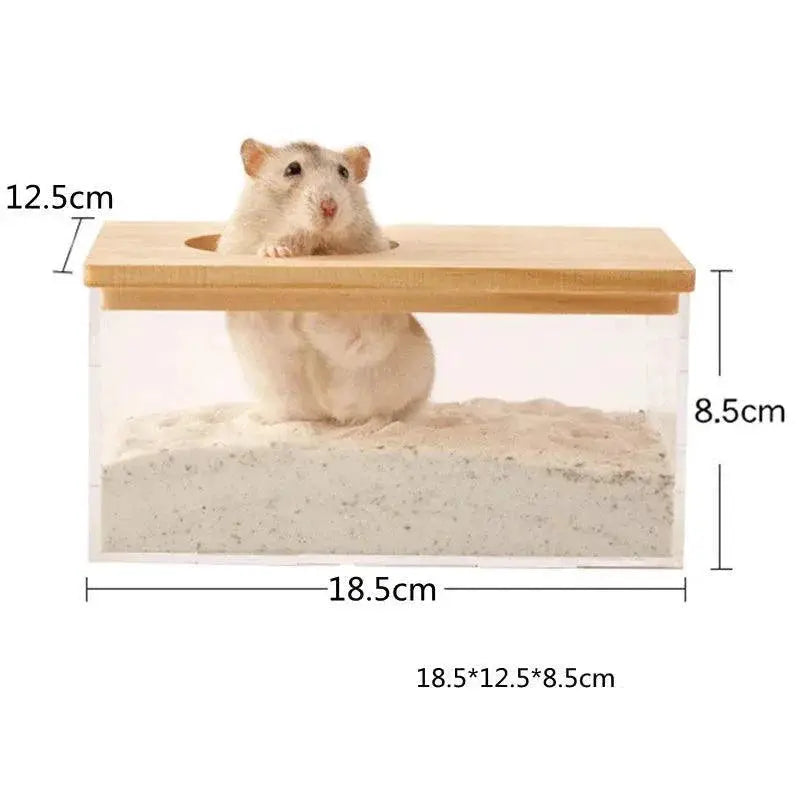 Transparent Hamster Sand Bath Container — product view 8
