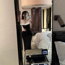 Hand-Sewn Floral Embroidered Bodycon Gown Elegant Design Adjustable Fit