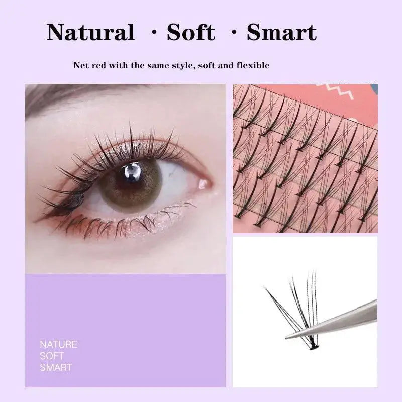 Hand Woven Cluster Eyelash Set for Natural Volume Looks