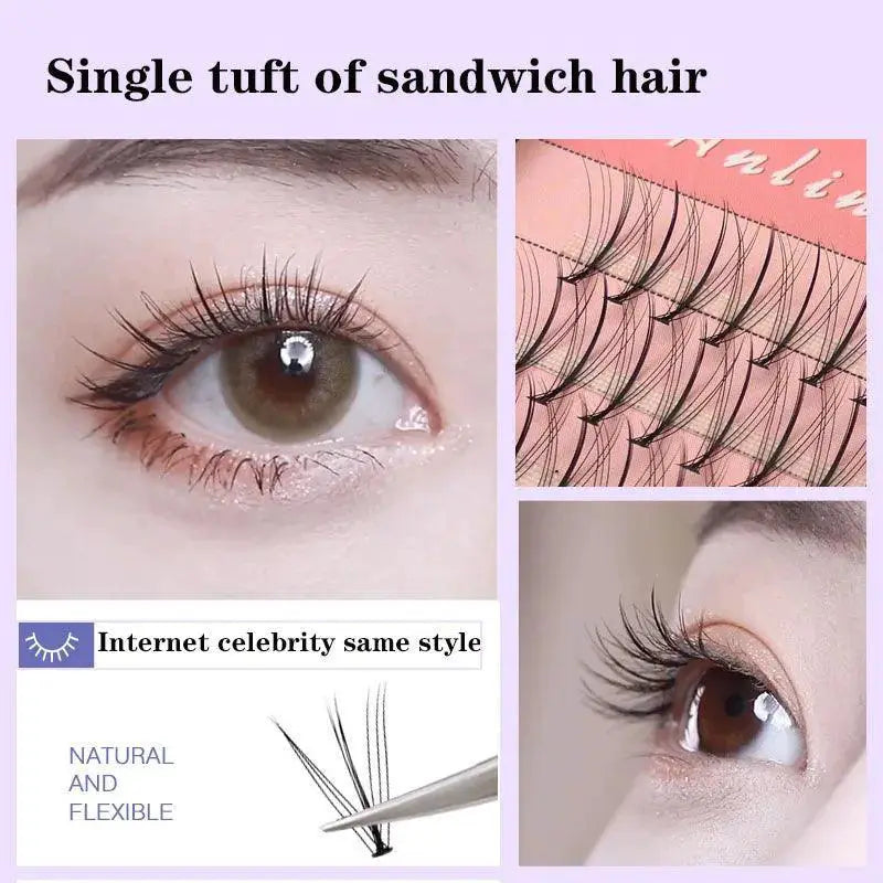 Hand Woven Cluster Eyelash Set for Natural Volume Looks