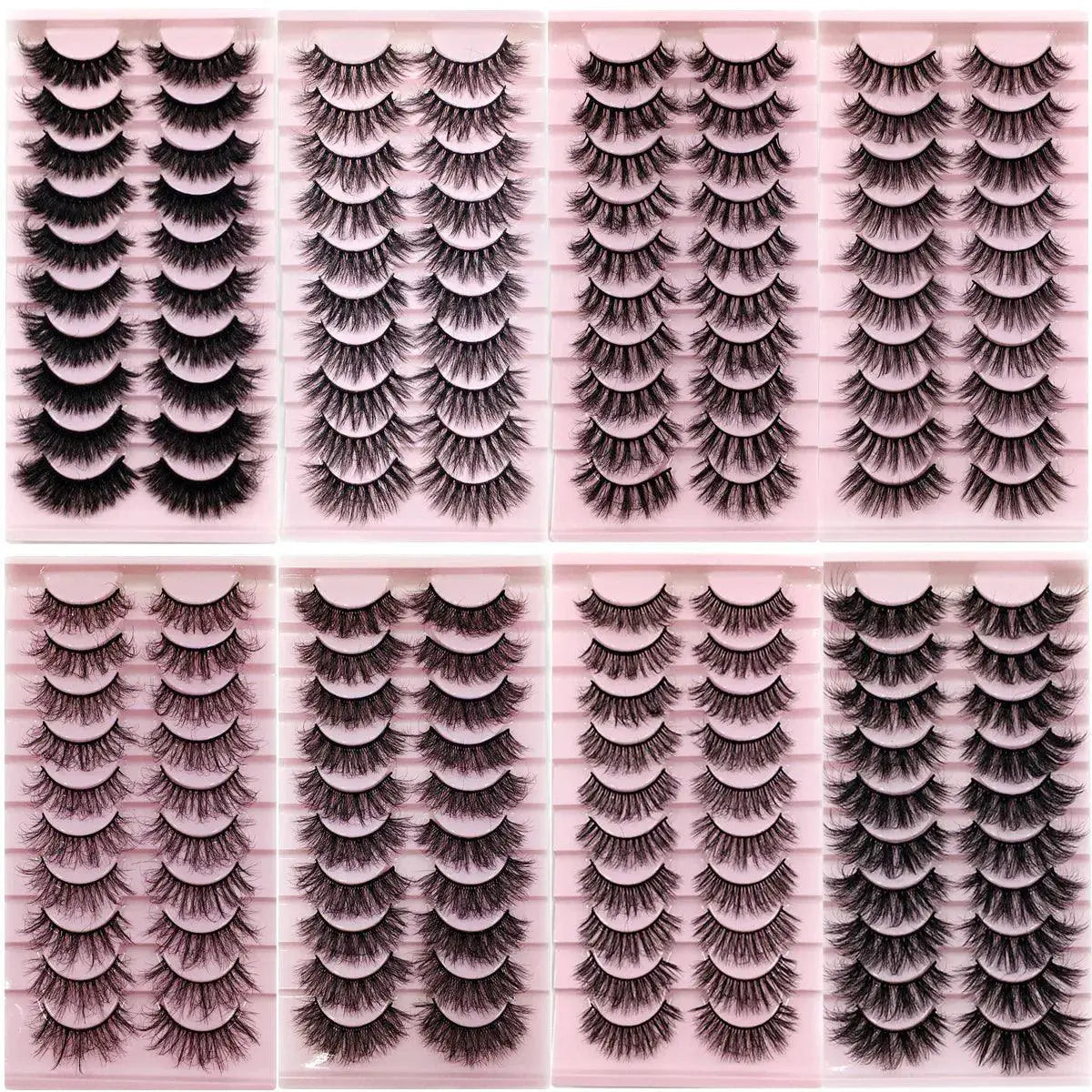 Handcrafted Russian 3D Mink Eyelashes Set For Stunning Look