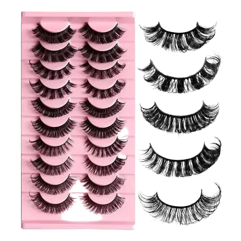 Handcrafted Russian Mink Eyelashes Fluffy Reusable Beauty — product view 1