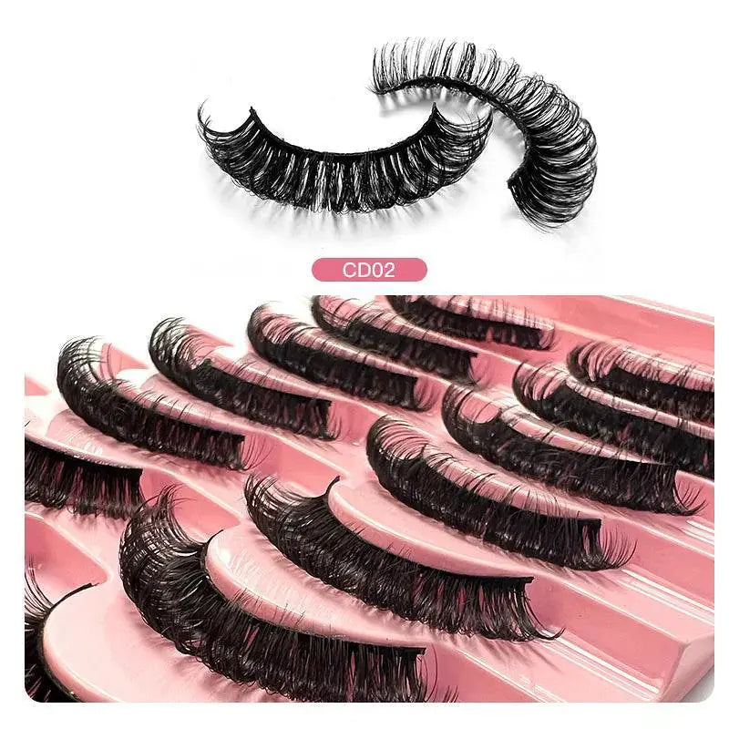 Handcrafted Russian Mink Eyelashes Fluffy Reusable Beauty