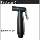 Handheld Black Bidet Spray Gun Superior Hygienic Cleaner