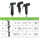 Handheld Black Bidet Spray Gun Superior Hygienic Cleaner
