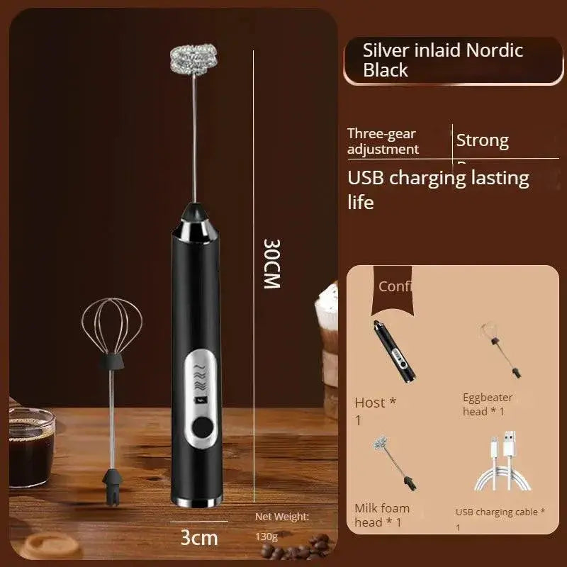 Handheld Milk Frother Whisk And Egg Beater Blender Tool