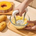 Handheld Potato Masher And Ricer With Non Slip Handle Twin In One Kitchen Gadget