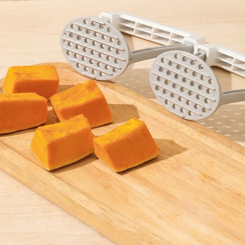 Handheld Potato Masher And Ricer With Non Slip Handle Twin In One Kitchen Gadget