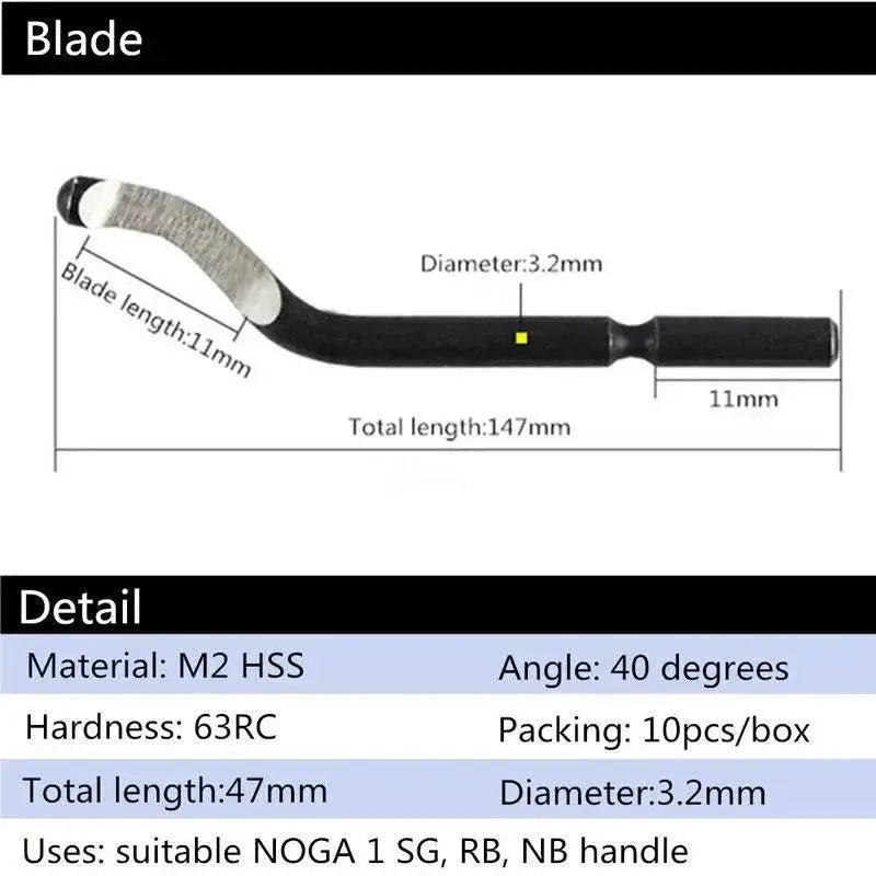 Handle Burr Metal Deburring Tool Kit For DIY Woodworking