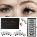Handmade 3D Magnetic False Eyelashes Reusable with 5 Magnets