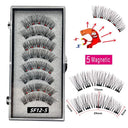 Handmade 3D Magnetic False Eyelashes Reusable with 5 Magnets