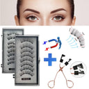 Handmade 3D Magnetic False Eyelashes Reusable with 5 Magnets
