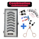 Handmade 3D Magnetic False Eyelashes Reusable with 5 Magnets