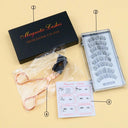 Handmade 3D Magnetic False Eyelashes Reusable with 5 Magnets