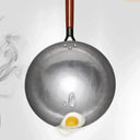 Large Iron Wok For Home Cooks High Heat