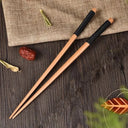 Handmade Japanese Chestnut Wood Chopsticks Pair Eco Friendly Gift For Sushi Fans