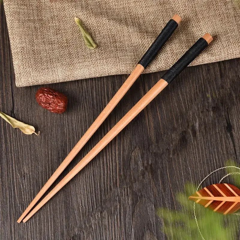 Handmade Japanese Chestnut Wood Chopsticks Pair Eco Friendly Gift For Sushi Fans