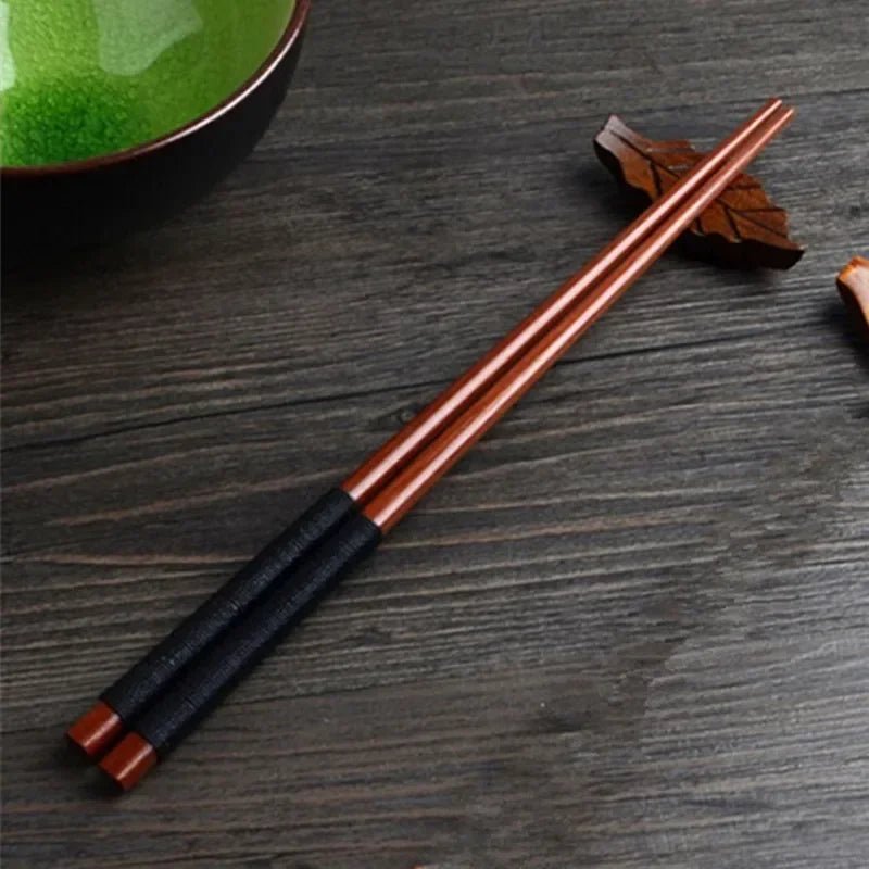 Handmade Japanese Chestnut Wood Chopsticks Pair Eco Friendly Gift For Sushi Fans
