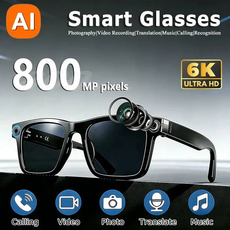 Hands Free 4K Smart Glasses For Travel