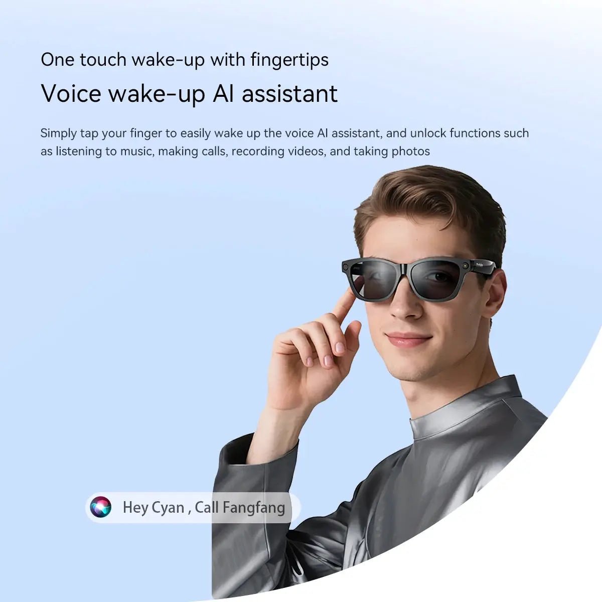 Hands-Free AI Glasses for Pros 2K Camera