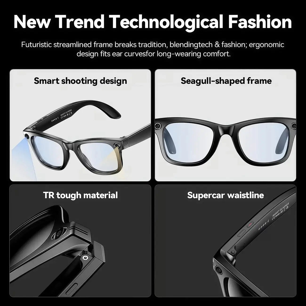 Hands-Free AI Glasses for Video Capture