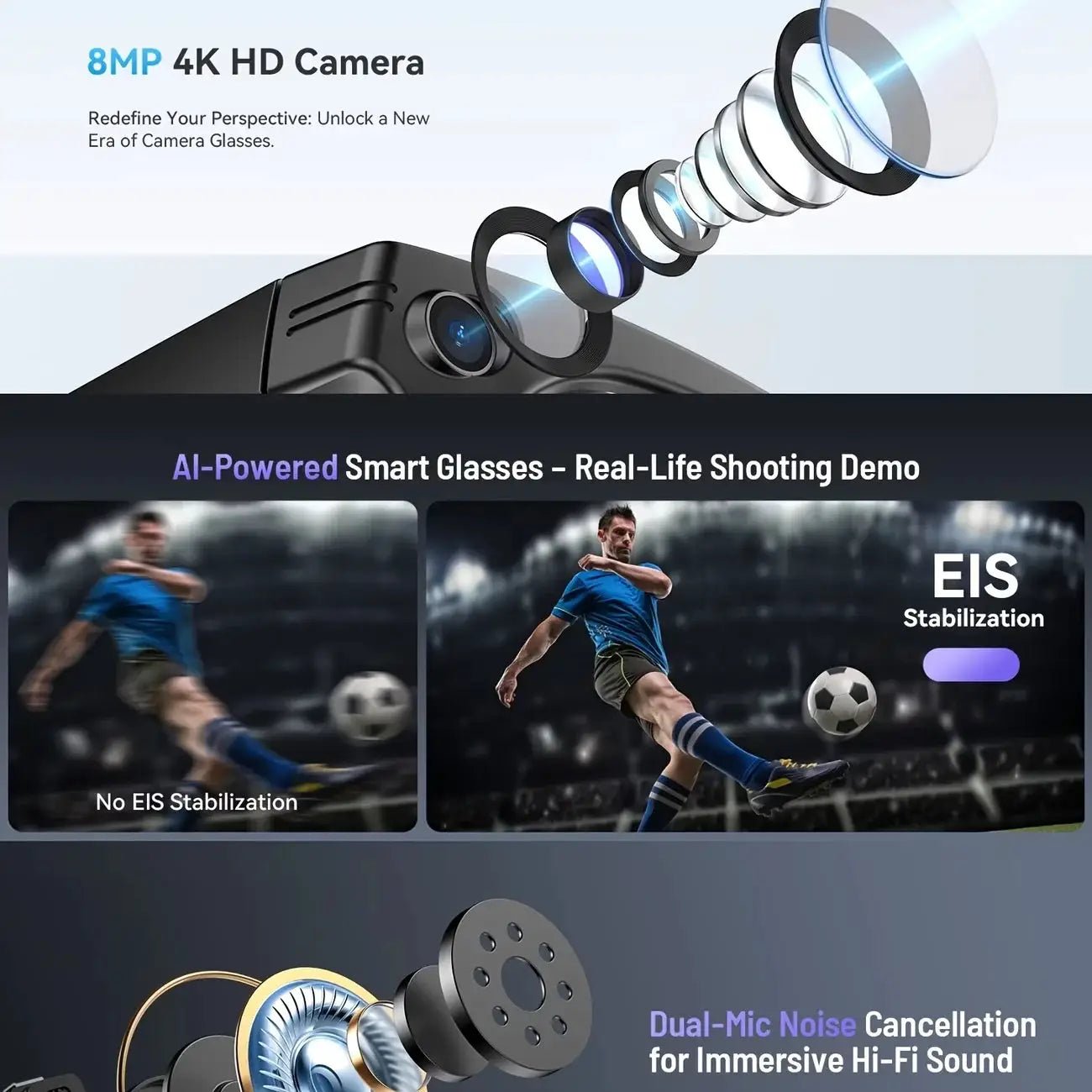 Hands-Free AI Glasses for Video Capture