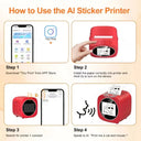 Hands Free AI Label Printer for Home Use