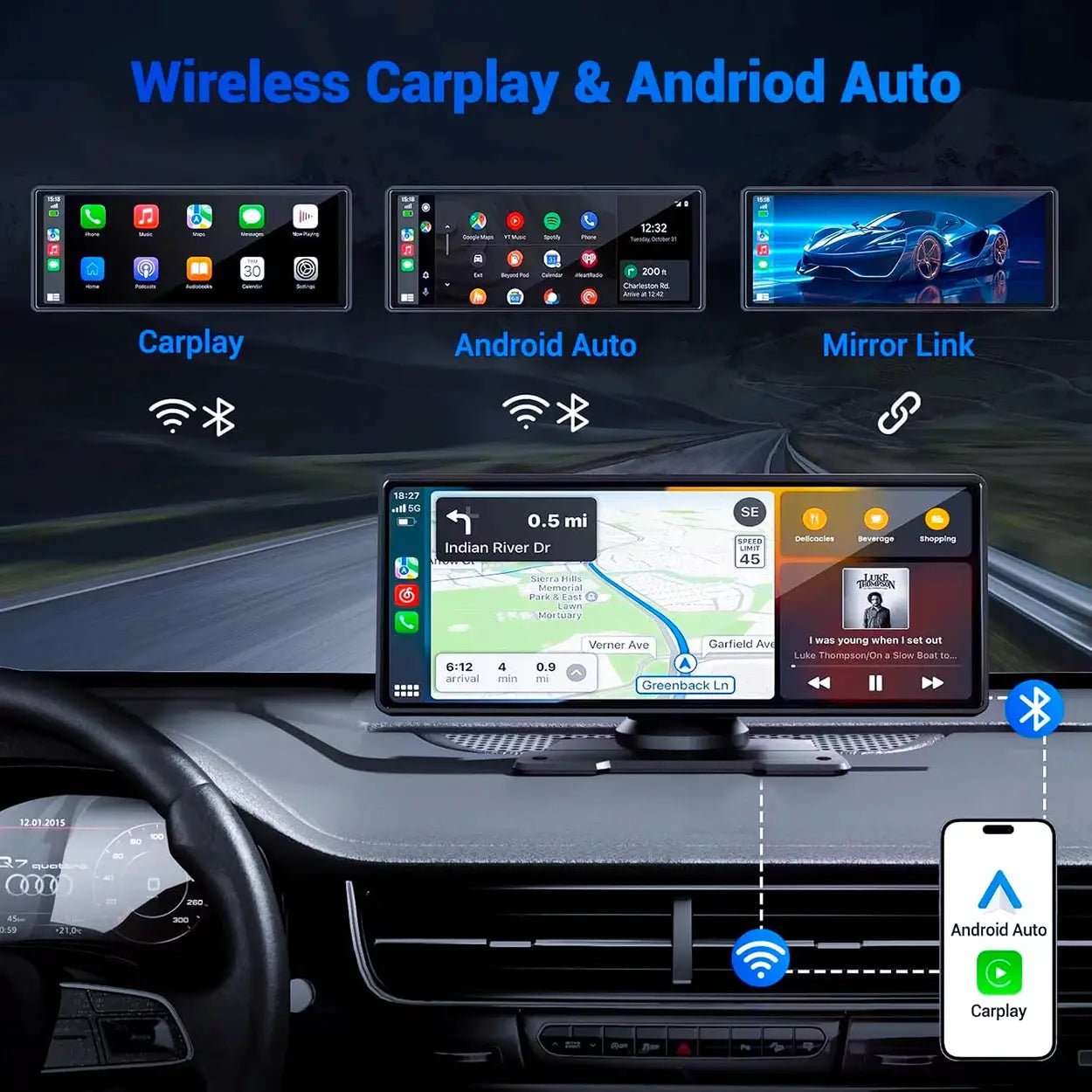 Hands-Free CarPlay Screen for Driving