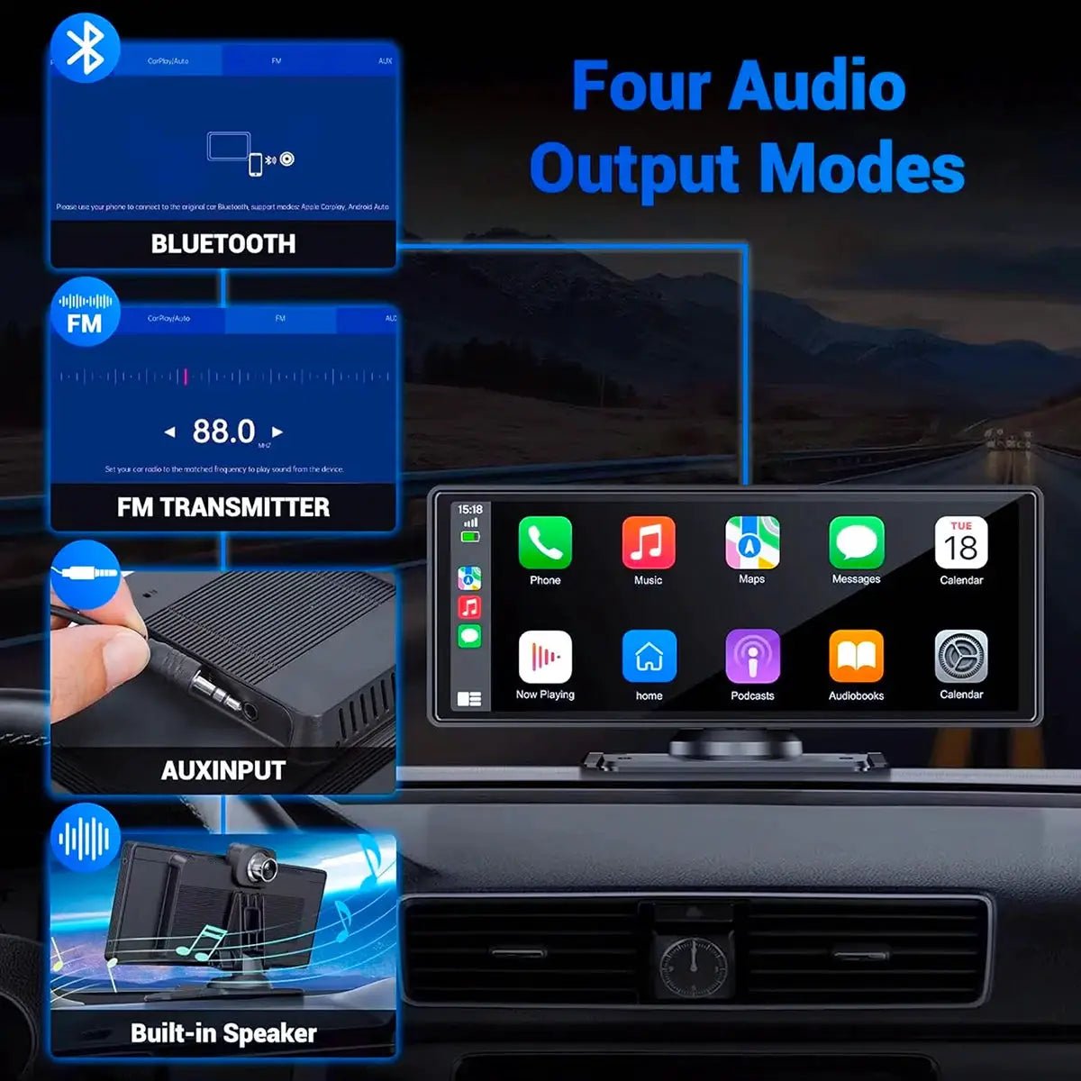 Hands-Free CarPlay Screen for Driving