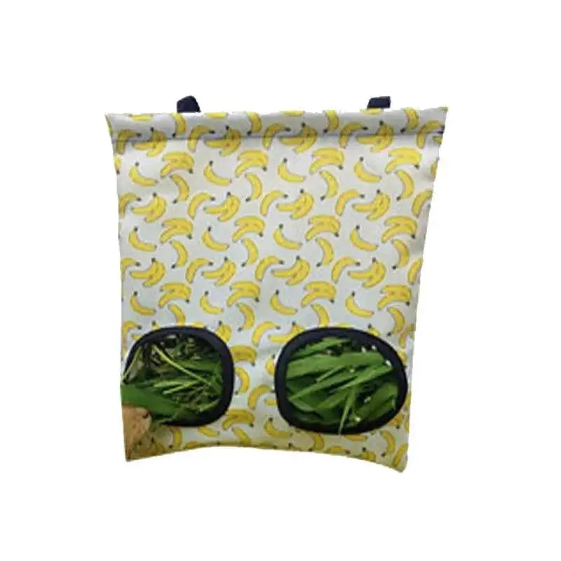 Hanging Hay Bag For Small Animals Durable Feeder Cage