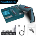 Hanmatek Mini Wireless Rechargeable Electric Screwdriver Set with LED Light