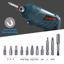 Hanmatek Mini Wireless Rechargeable Electric Screwdriver Set with LED Light