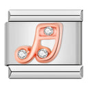 Hapiship Original Daisy Rose Heart Musical Instruments Charm Links