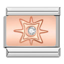 Hapiship Original Daisy Rose Heart Musical Instruments Charm Links