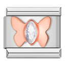 Hapiship Original Daisy Rose Heart Musical Instruments Charm Links