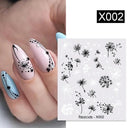Harunouta Summer Floral Nail Art Decals for Stylish Designs