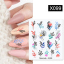 Harunouta Summer Floral Nail Art Decals for Stylish Designs
