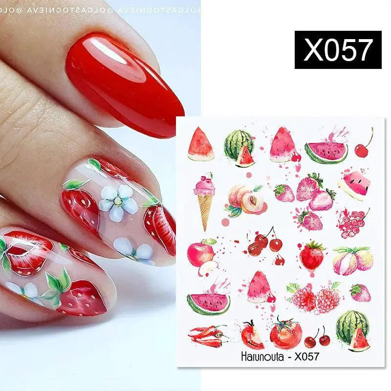 Harunouta Summer Floral Nail Art Decals For Stylish Designs